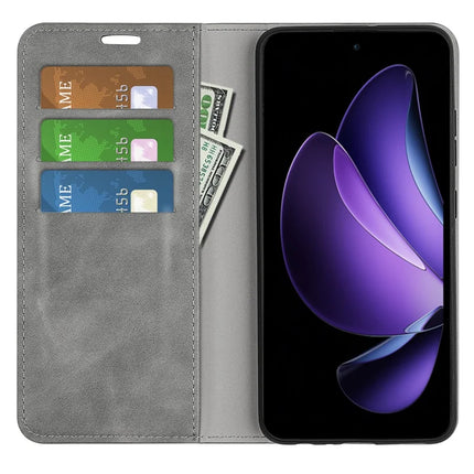 For Oppo Reno13 F 5G Case Skin Touch Leather Wallet Phone Cover