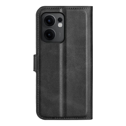For Oppo Reno13 F 5G Stand Case Anti-Scratch Calf Texture Leather Phone Cover