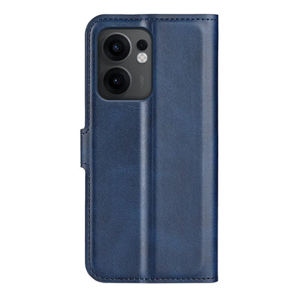 For Oppo Reno13 F 5G Stand Case Anti-Scratch Calf Texture Leather Phone Cover