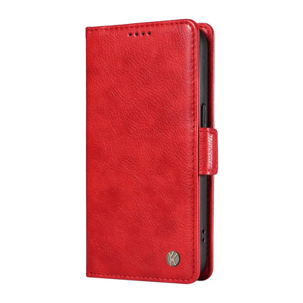 YIKATU YK-007 For Motorola Moto G75 5G Case Side Buckle PU Leather Phone Cover Litchi Texture