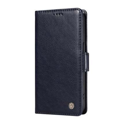 YIKATU YK-007 For Motorola Moto G75 5G Case Side Buckle PU Leather Phone Cover Litchi Texture