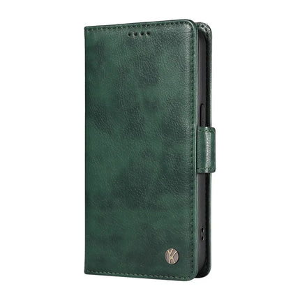 YIKATU YK-007 For Motorola Moto G75 5G Case Side Buckle PU Leather Phone Cover Litchi Texture