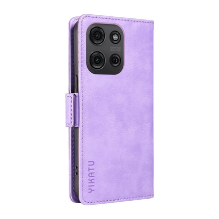 YIKATU YK-007 For Motorola Moto G75 5G Case Side Buckle PU Leather Phone Cover Litchi Texture