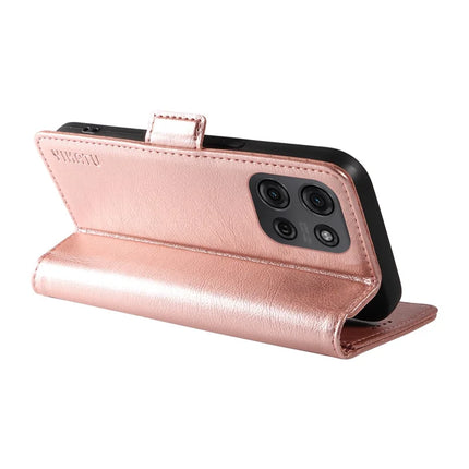 YIKATU YK-007 For Motorola Moto G75 5G Case Side Buckle PU Leather Phone Cover Litchi Texture