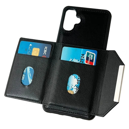 For Samsung Galaxy A06 5G / A06 Case Card Bag Kickstand TPU + PU Phone Cover