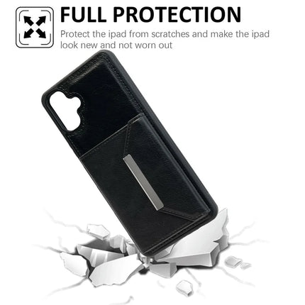 For Samsung Galaxy A06 5G / A06 Case Card Bag Kickstand TPU + PU Phone Cover