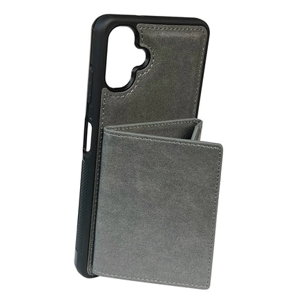 For Samsung Galaxy A06 5G / A06 Case Card Bag Kickstand TPU + PU Phone Cover