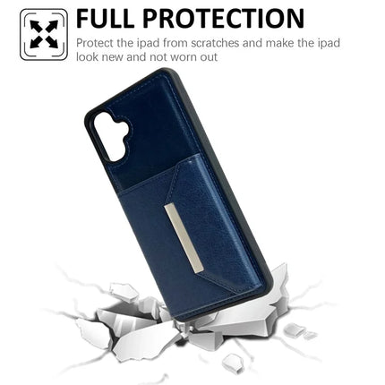 For Samsung Galaxy A06 5G / A06 Case Card Bag Kickstand TPU + PU Phone Cover
