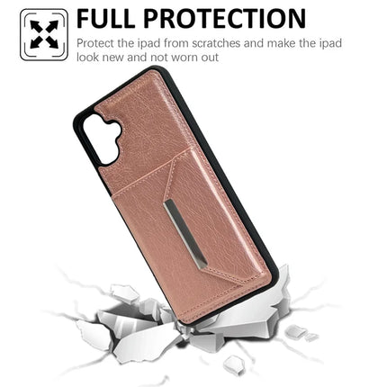 For Samsung Galaxy A06 5G / A06 Case Card Bag Kickstand TPU + PU Phone Cover