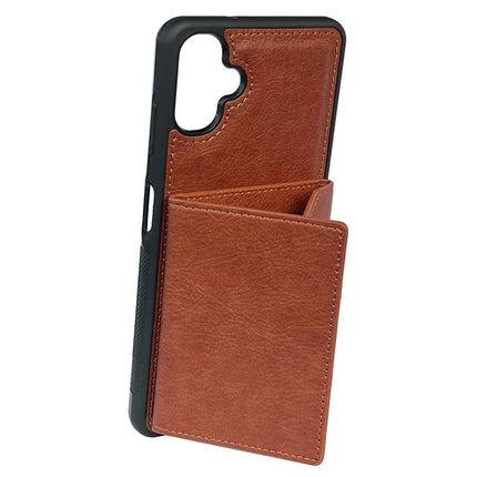 For Samsung Galaxy A06 5G / A06 Case Card Bag Kickstand TPU + PU Phone Cover
