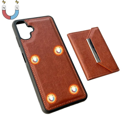 For Samsung Galaxy A06 5G / A06 Case Card Bag Kickstand TPU + PU Phone Cover