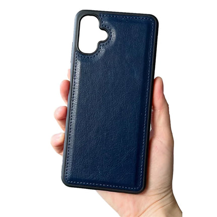 For Samsung Galaxy A06 Case Calf Texture PU Leather Anti Fingerprint Back Phone Cover