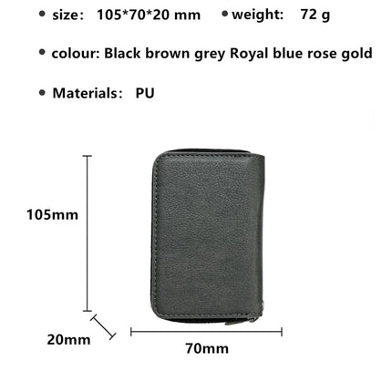 For Samsung Galaxy A06 Case Detachable Zipper Card Bag PU TPU Kickstand Phone Case with Strap