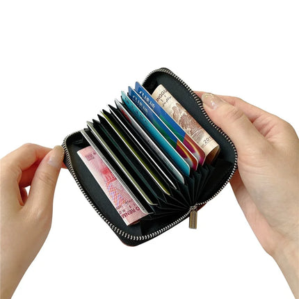 For Samsung Galaxy A06 Case Detachable Zipper Card Bag PU TPU Kickstand Phone Case with Strap