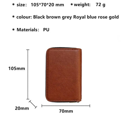 For Samsung Galaxy A06 Case Detachable Zipper Card Bag PU TPU Kickstand Phone Case with Strap