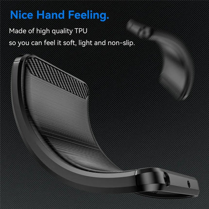 For Motorola Moto G Stylus 5G (2025) Case Protective Phone Cover Carbon Fiber Texture Brushed