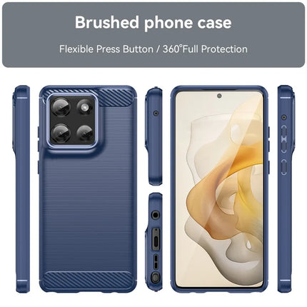For Motorola Moto G Stylus 5G (2025) Case Protective Phone Cover Carbon Fiber Texture Brushed