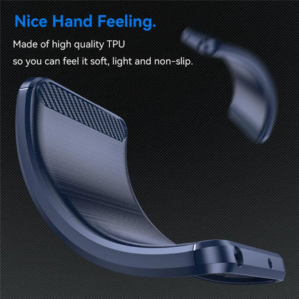 For Motorola Moto G Stylus 5G (2025) Case Protective Phone Cover Carbon Fiber Texture Brushed