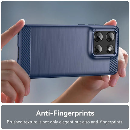 For Motorola Moto G Stylus 5G (2025) Case Protective Phone Cover Carbon Fiber Texture Brushed