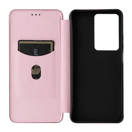 For Realme C75 Case Carbon Fiber Texture Drop-Proof PU Leather Phone Cover