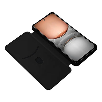 For Realme C75 Case Carbon Fiber Texture Drop-Proof PU Leather Phone Cover