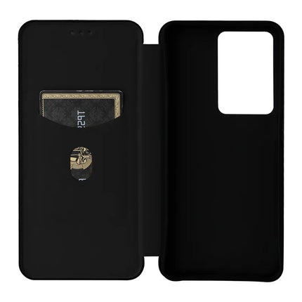 For Realme C75 Case Carbon Fiber Texture Drop-Proof PU Leather Phone Cover