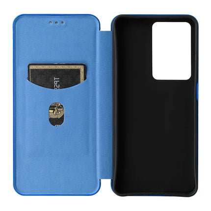 For Realme C75 Case Carbon Fiber Texture Drop-Proof PU Leather Phone Cover