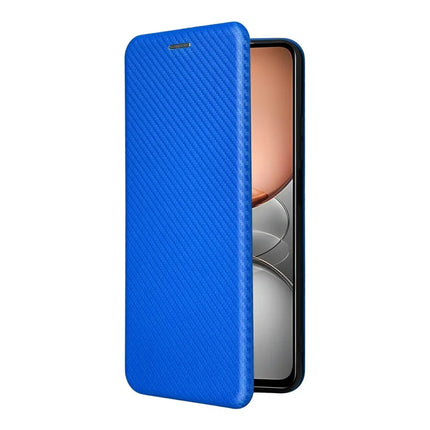 For Realme C75 Case Carbon Fiber Texture Drop-Proof PU Leather Phone Cover