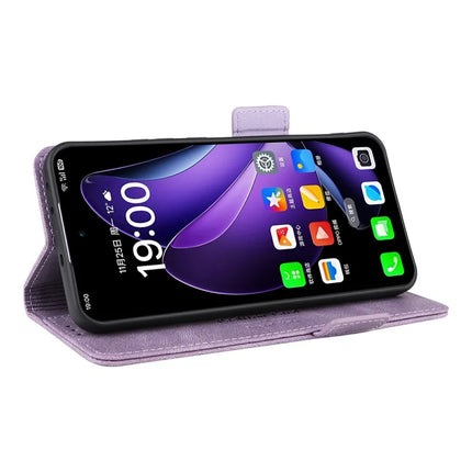 For Oppo Reno13 Pro 5G Case Leather Wallet Flip Phone Cover with Hardware Decor