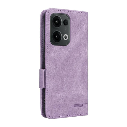 For Oppo Reno13 Pro 5G Case Leather Wallet Flip Phone Cover with Hardware Decor