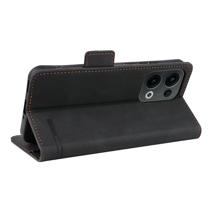For Oppo Reno13 Pro 5G Case Leather Wallet Flip Phone Cover with Hardware Decor
