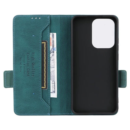 For Oppo Reno13 Pro 5G Case Leather Wallet Flip Phone Cover with Hardware Decor