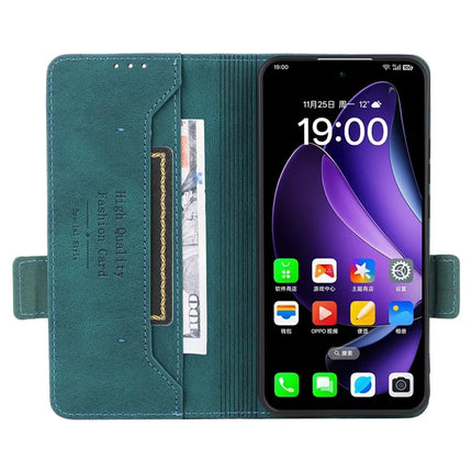 For Oppo Reno13 Pro 5G Case Leather Wallet Flip Phone Cover with Hardware Decor