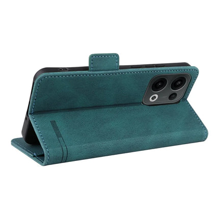 For Oppo Reno13 Pro 5G Case Leather Wallet Flip Phone Cover with Hardware Decor