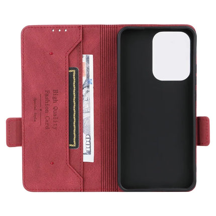 For Oppo Reno13 Pro 5G Case Leather Wallet Flip Phone Cover with Hardware Decor