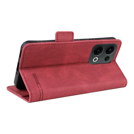 For Oppo Reno13 Pro 5G Case Leather Wallet Flip Phone Cover with Hardware Decor