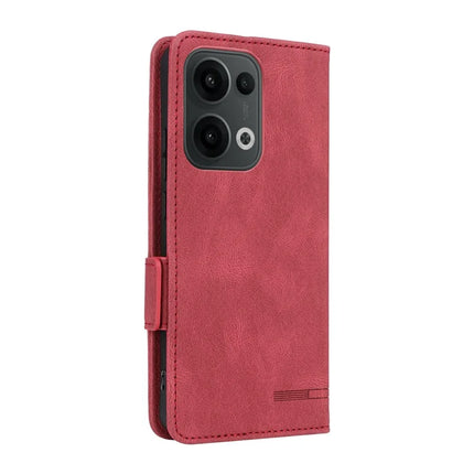 For Oppo Reno13 Pro 5G Case Leather Wallet Flip Phone Cover with Hardware Decor