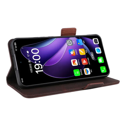 For Oppo Reno13 Pro 5G Case Leather Wallet Flip Phone Cover with Hardware Decor