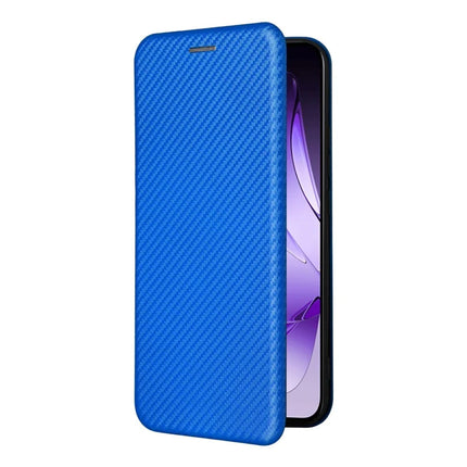 For Oppo Reno13 5G (Global) Case Carbon Fiber Texture Drop-Proof PU Leather Phone Cover