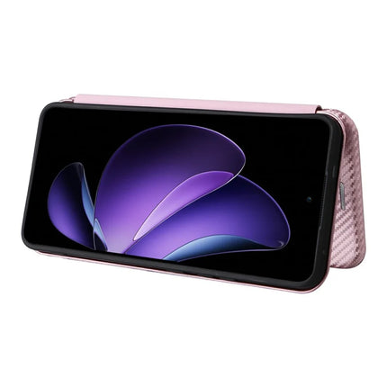 For Oppo Reno13 F 5G Case Carbon Fiber Texture Drop-Proof PU Leather Phone Cover