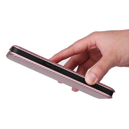 For Oppo Reno13 F 5G Case Carbon Fiber Texture Drop-Proof PU Leather Phone Cover