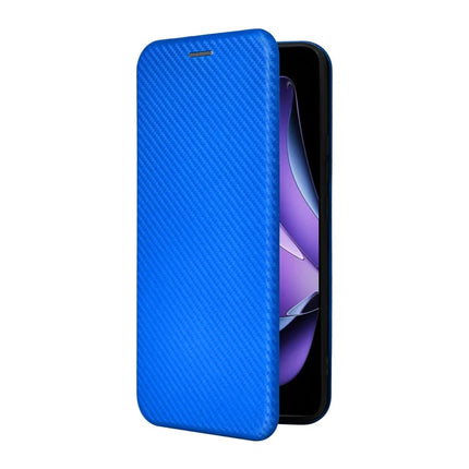 For Oppo Reno13 F 5G Case Carbon Fiber Texture Drop-Proof PU Leather Phone Cover