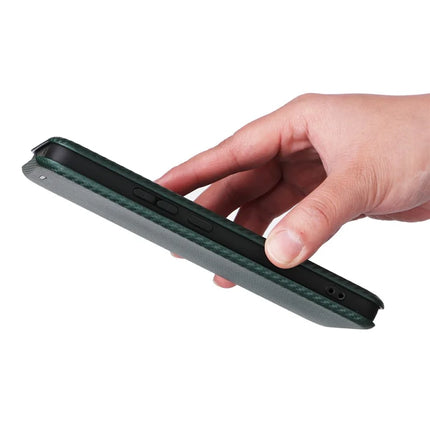 For Oppo Reno13 F 5G Case Carbon Fiber Texture Drop-Proof PU Leather Phone Cover