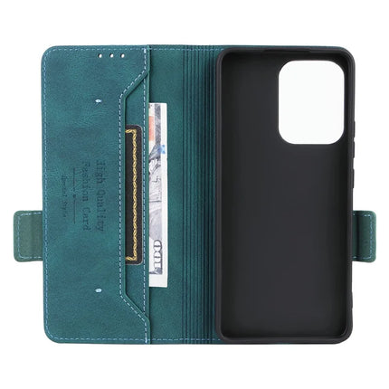 For Oppo Reno13 F 5G Case Leather Wallet Flip Phone Cover with Hardware Decor