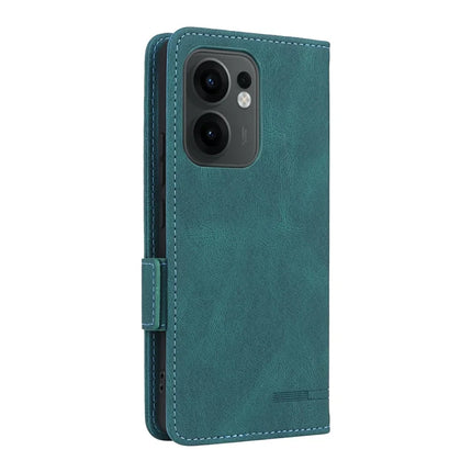 For Oppo Reno13 F 5G Case Leather Wallet Flip Phone Cover with Hardware Decor