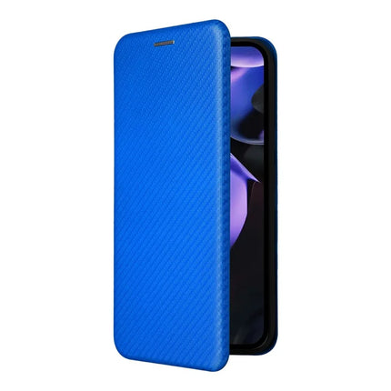 For Google Pixel 9a Case Carbon Fiber Texture Drop-Proof PU Leather Phone Cover