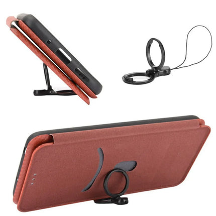 For Google Pixel 9a Case Carbon Fiber Texture Drop-Proof PU Leather Phone Cover