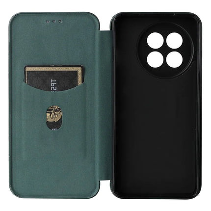 For OnePlus Ace 5 Pro 5G Case Carbon Fiber Texture Drop-Proof PU Leather Phone Cover