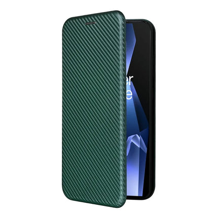 For OnePlus Ace 5 Pro 5G Case Carbon Fiber Texture Drop-Proof PU Leather Phone Cover