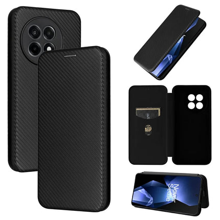 For OnePlus Ace 5 Pro 5G Case Carbon Fiber Texture Drop-Proof PU Leather Phone Cover